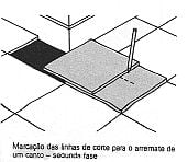 Como cortar o piso para arrematar/ acertar