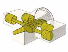 Motor de 4 cilindros horizontais opostos