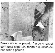 Forma correta de retirar o papel de parede antigo