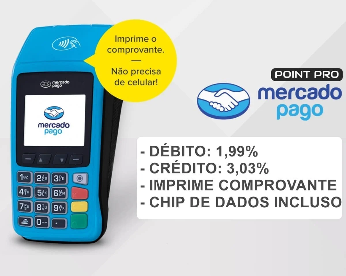 Maquininha de Cartão Point Pro Mercado Pago (modelo anterior) - Imagem 2